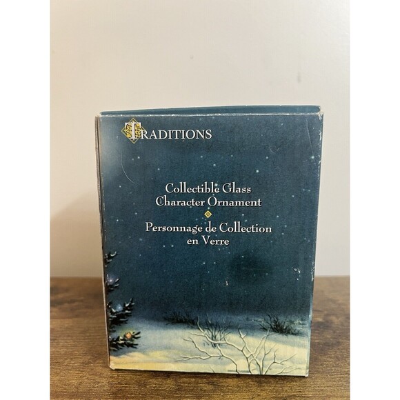 TRADITIONS Santa Holding Doll and Tree Collectible Character Glass Ornament EUC - Picture 14 of 16